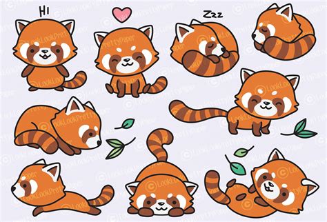 Cute Chibi Red Panda