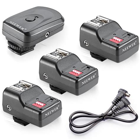 Neewer 16 Channel Wireless Flash Trigger Set: 1 Transmitter + 3 ...