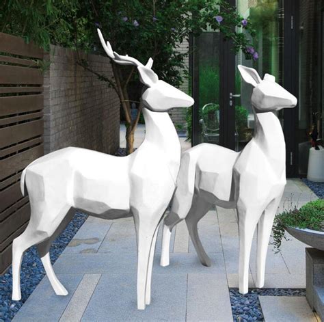 供应抽象动物鹿玻璃钢抽象马羊雕塑厂家_中科商务网