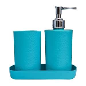 SKADIOO 3-Piece Soap Dispenser Set for Bathroom – Soap Dispenser for ...