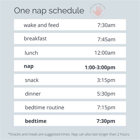 One Nap Schedule Freebie! - Hey Abby Sleep Consulting