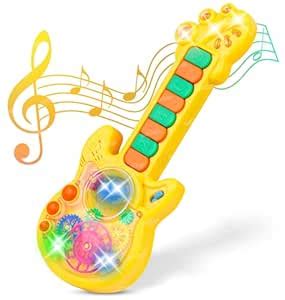 Buy Zest 4 Toyz Musical Guitar Toy for Kids with Rotating Gears ...