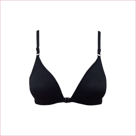 Deevaz Cotton Rich Non-padded Solid Front open T-Shirt Bra - Black ...
