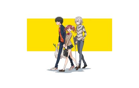 Wallpaper Toaru Majutsu no Index, Kuroko Shirai, Kamijou Touma ...