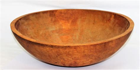 Vintage Wood Dough Bowl, Solid Maple Bowl with Dough Knife, Center ...