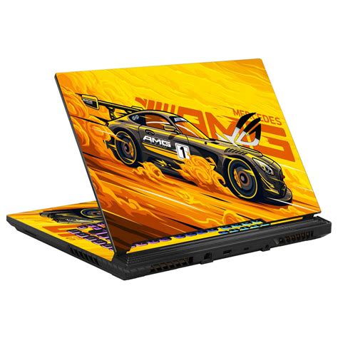 Shop Mercedes AMG GT3 Yellow Laptop Skin for Asus | Buy Online Now ...