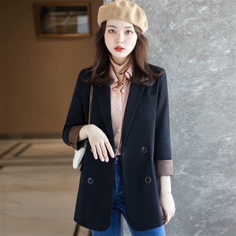 2020春季小西装外套女韩版时尚气质修身女士西服套装休闲网红上衣-阿里巴巴