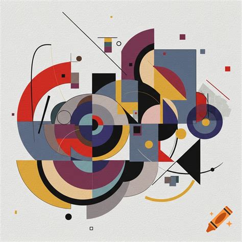 A black leather and wood armchair sits on a light wooden floor in front of a grayscale abstract ...