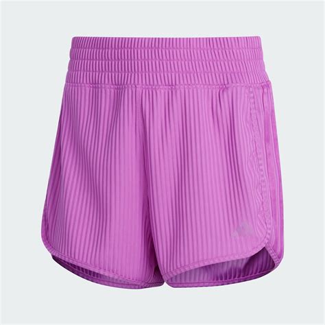CLOTHING - Pacer All Gym Seasonal Rib High-Rise Tonal 3-Stripes Shorts ...