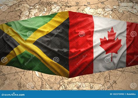 Map Of Canada And Jamaica