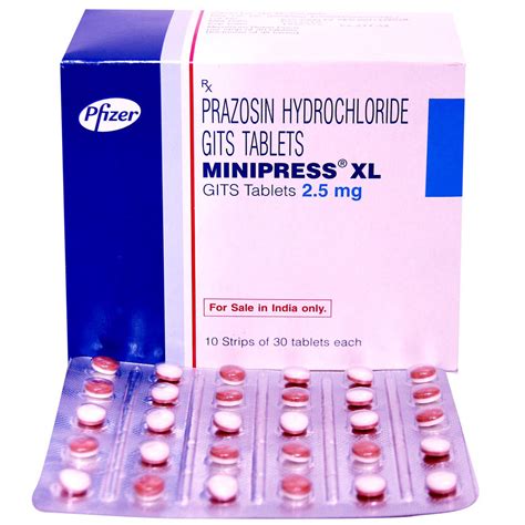 Minipress XL 2.5 | Uses, Side Effects, Price | Apollo Pharmacy
