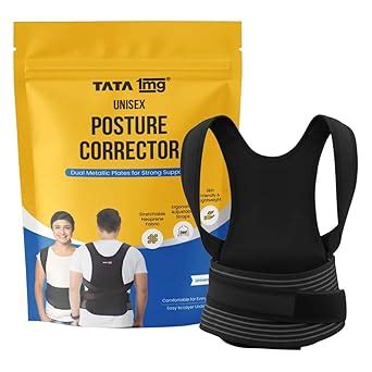 Buy TATA 1mg Posture Corrector | Ergonomic Design with Dual Metallic ...