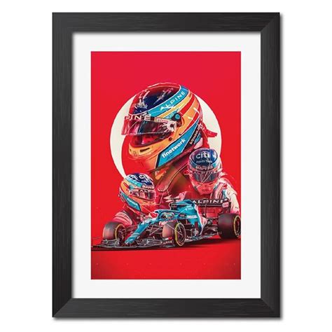 TenorArts Fernando Alonso Painting Formula One Racer Superstar Poster ...