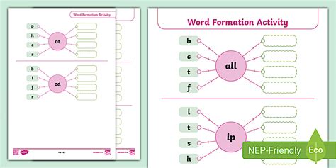 Word Formation Activity Worksheet