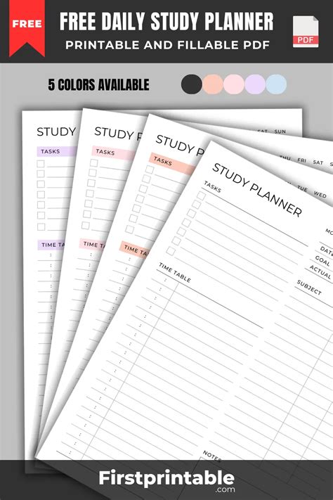 Image result for Study Planner Notebook
