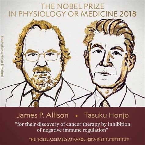 快讯！2018年诺贝尔生理学或医学奖获得者出炉！