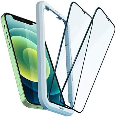 Spigen AlignMaster Full Coverage Tempered Glass Screen Guard for iPhone ...
