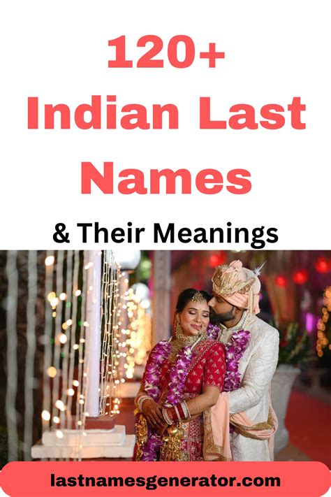 120+ Most Popular Indian Last Names or Surnames & Their Meanings - Free ...