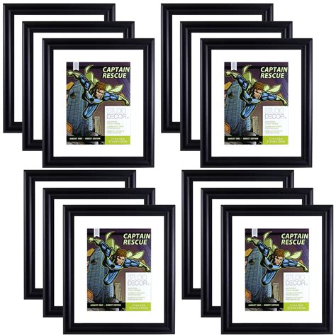 Studio Décor® 12 Pack Black Comic Book Float Frame, 11" x 13" Size ...