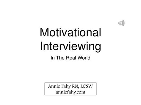 Image result for Motivational Interviewing PowerPoint