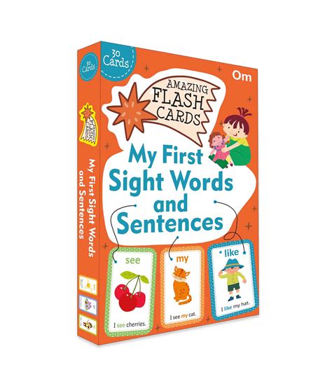 My First Sight Words and Sentences (Flash Cards) – Om Books International