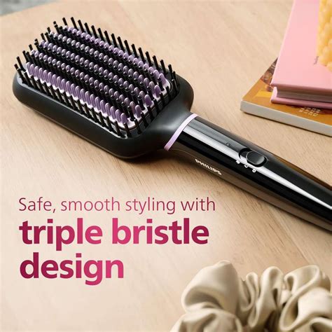 PHILIPS Philips BHH880/10 Heated Hair Straightening Brush with ...