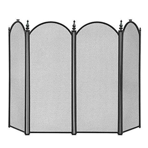 Buy Extra Large Spark Fire Guard, Wrought Iron Free Standing 4 Panel ...