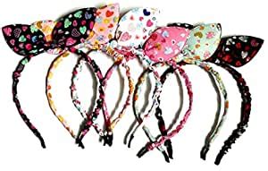 Drishti Rabbit Ears Hairband Plastic Headbands for Baby Girls, Pack of ...