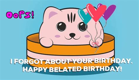 Happy Belated Birthday GIFs | GIFDB.com