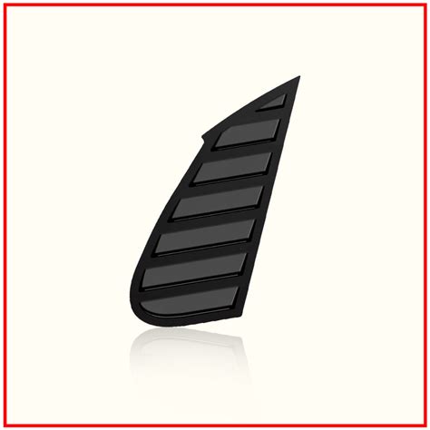 Baleno Rear Window Side Louvers || Carbon Finish