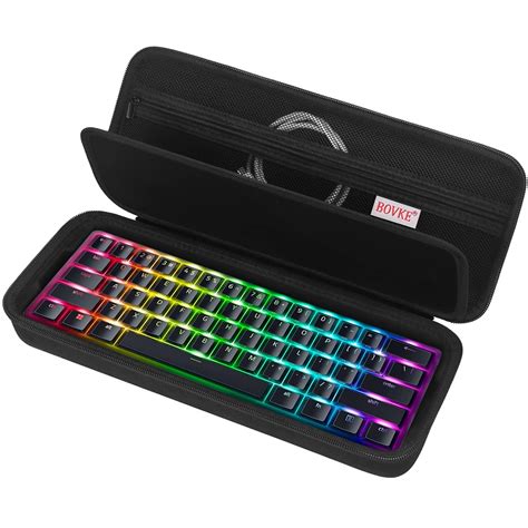 BOVKE Hard Travel Case for RK Royal KLUDGE RK61 / Razer Huntsman Mini ...