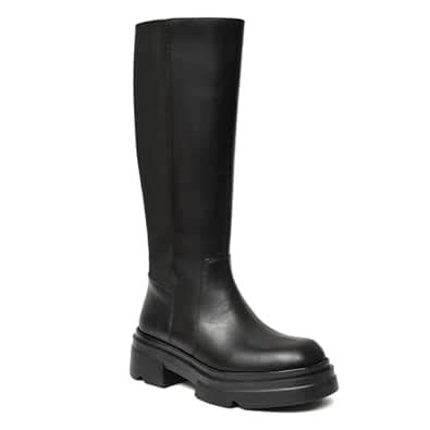 Buy NICO NERINI Women's Genuine Leather Knee-High Long Boots with ...