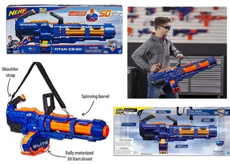 Buy NERF Elite Titan CS 50 Blaster With 50 Official Darts Ages 8 Toy ...