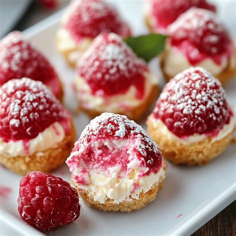 Delicious Raspberry Cream Cheese Bites | Recipe | Dessert bites, Raspberry recipes, Raspberry ...