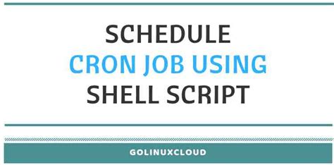 How to Schedule a Shell Script in Unix 的图像结果