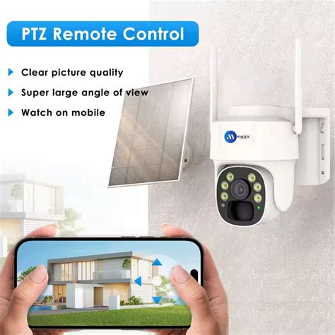 Maizic Smarthome Big 100 Meter View Black Bull 4G 5MP FHD 1920p Solar ...