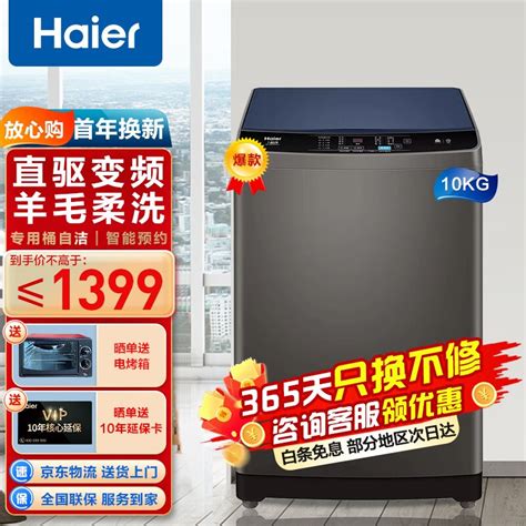 海尔（Haier)变频波轮洗衣机全自动 智能称重量衣进水 健康桶自洁 9KG大容量 EB90BM029【图片 价格 品牌 评论】-京东