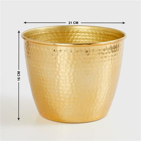 Buy Corsica Eden Metal Hammered Planter from Corsica by Home Centre at ...