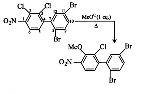 In the following reaction the nucleophile ( MeO ominus) will displace ...
