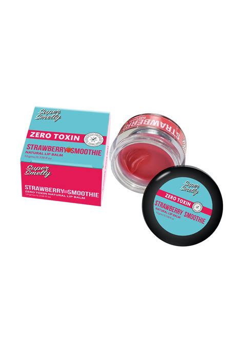 Get Zero Toxin Strawberry Smoothie Natural Lip Balm - 10 Gram at ₹ 359 ...
