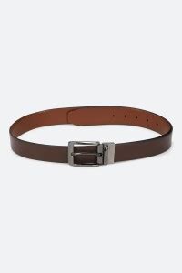 LOUIS PHILIPPE Men Formal Brown Genuine Leather Reversible Belt Brown ...