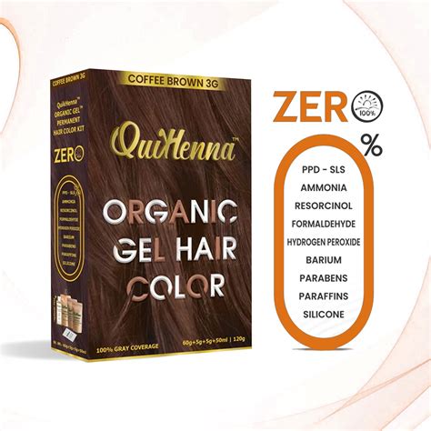 QuikHenna Organic Gel Hair Color 120 Gm - 3G Coffee Brown ...