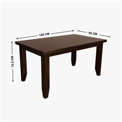 Buy Chunky 6-Seater Dining Set with Chairs and Bench - Brown from Home ...