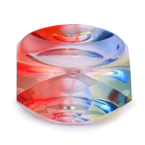 Rasper Beautiful Multicolor Acrylic Paperweight Stylish Rainbow Paper ...