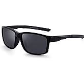 JIM HALO Men's Sport Polarization Sunglasses Grey Frame Grey Lens ...