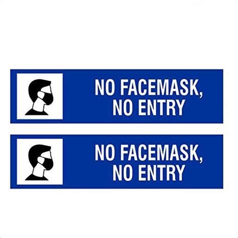 ISEE 360® No Face Mask No Entry Health Advisory Medical College Wall ...