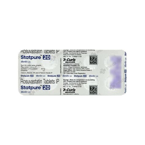 STATPURE 20MG TABLET 10'S : View Price, Combination and Alternatives ...