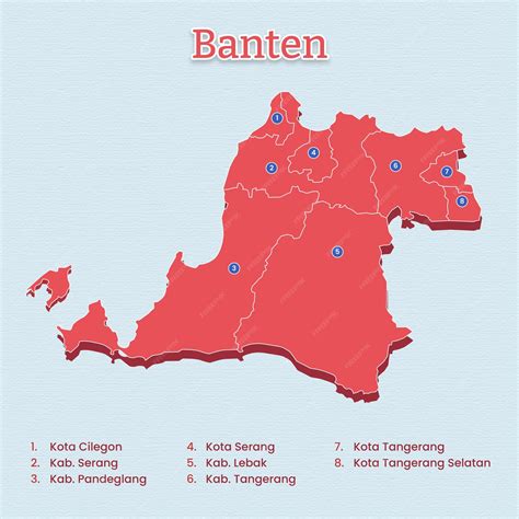 Premium Vector | Banten Province Map template for vector assets
