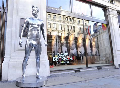 David Beckham effigies erected at H&M
