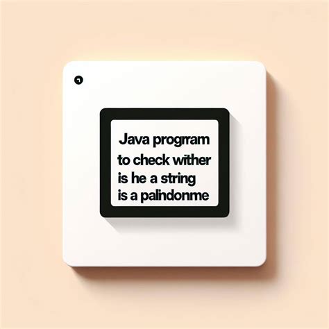 Palindrome Program in Java 的图像结果